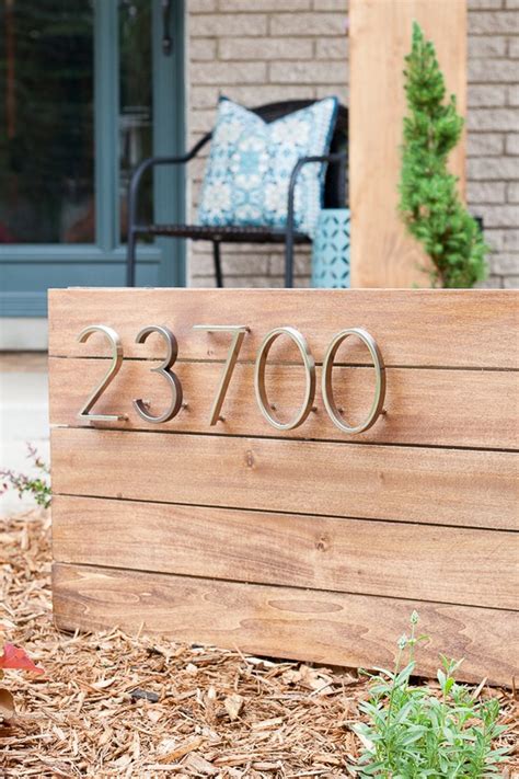 house number sign ideas